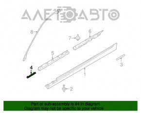 Prinderea treptei laterale dreapta pentru BMW 5 F10 11-16, nouă, originală OEM