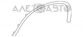 Capacul aripii spate stânga BMW X1 F48 16-22 nou aftermarket