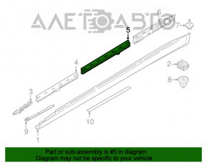 Montare prag dreapta centrala BMW 7 G11 G12 16-22 spate