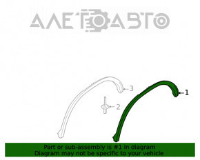 Capacul aripii spate dreapta BMW X3 G01 18-21 nou OEM original