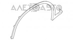 Decorație arc aripă stânga față BMW X3 G01 18-21 nou original OEM