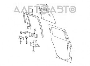 Motorul geamului electric din spate dreapta pentru Jeep Compass 11-16