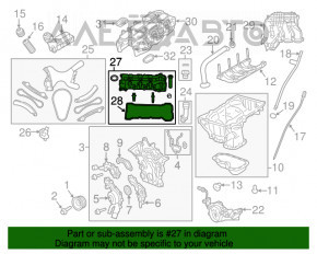 Capacul supapei de admisie din spate pentru Jeep Cherokee KL 14- 3.2 cu senzori.