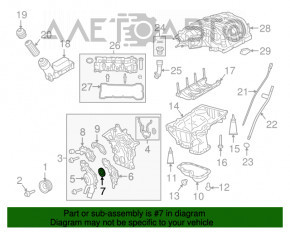 Furtunul de ulei al arborelui cu came pentru Dodge Journey 11-19 3.6 spate tip 2