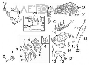 Furtunul de ulei al arborelui cu came pentru Dodge Journey 11-19 3.6 spate tip 2