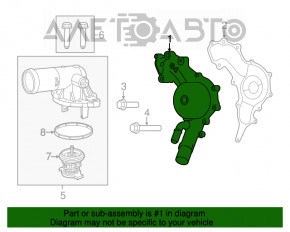 Pompa de răcire Jeep Grand Cherokee WK2 11-21 3.6