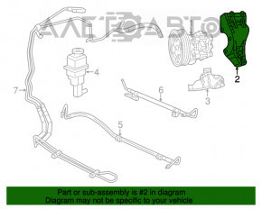 Suportul pompei de direcție asistată hidraulic pentru Dodge Journey 11- 3.6