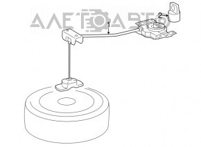 Механизм крепления запасного колеса Toyota Highlander 20-