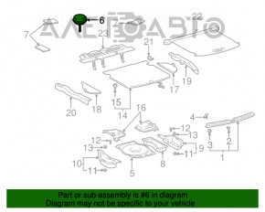 Крепление запасного колеса Lexus RX300 98-03