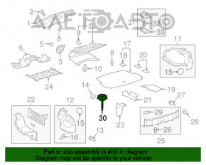 Suport roată de rezervă pentru Lexus LS460 LS600h 07-12