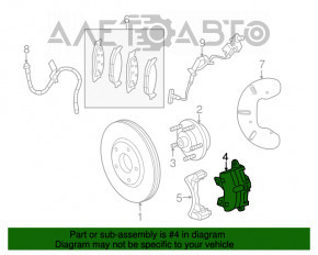 Suportul frontal stânga pentru Jeep Compass 11-16