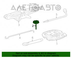 Suport roată de rezervă Toyota Camry v70 18-