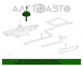 Крепление запасного колеса Lexus RX350 RX450h 16-22