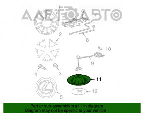 Protecția capacului roții de rezervă mare de sus pentru Lexus RX300 RX330 RX350 RX400h 04-09.