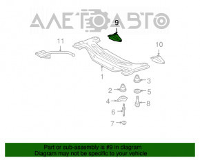 Suport de tractare spate dreapta Toyota Highlander 08-13