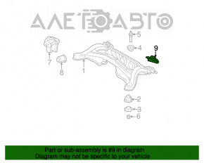 Кронштейн буксировочный задний правый Lexus RX300 RX330 RX350 RX400h 04-09