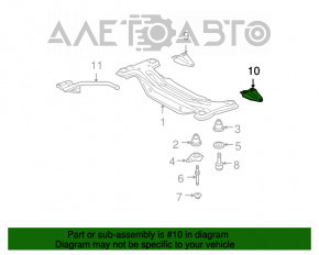 Suport de tractare spate stânga Toyota Highlander 08-13