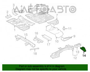 Suport de tractare stânga Lexus RX350 RX450h 10-15