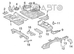 Suport de tractare stânga Lexus RX350 RX450h 10-15