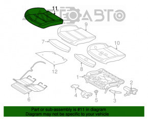 Водительское сидение BMW 5 F10 11-16 Comfort кожа Dakota коричн, подогрев