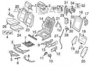 Scaun de pasager BMW 335i e92 07-13