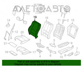 Водительское сидение BMW X3 F25 11-17 без AIRBAG, кожа бежевая, электро, подогрев, память, трещины на коже, примято, под чистку