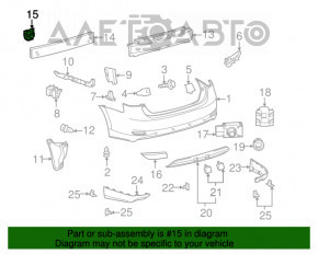 Dinte amplificator spate dreapta Lexus Hs250h 10-12