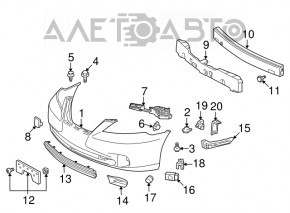 Amplificatorul de bara fata pentru Lexus ES350 07-12