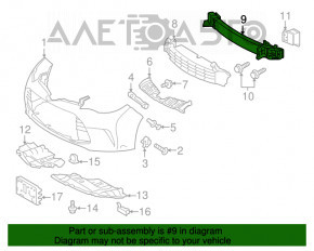 Amplificatorul de bara fata pentru Toyota Avalon 16-18, nou, TW aftermarket.