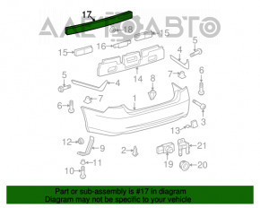 Amplificatorul pentru bara spate a modelului Lexus ES350 07-12