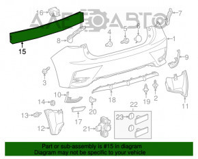 Amplificatorul pentru bara spate a mașinii Lexus CT200h 11-17