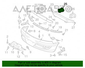 Grila amplificatorului de bara fata dreapta Lexus GX470 03-09