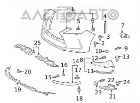 Mufa PTF dreapta Lexus RX350 RX450h 20- cu FPS cromat