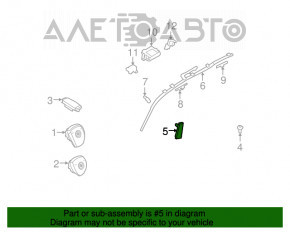 Perna de siguranță airbag pentru scaunul din stânga BMW X5 X6 E70 E71 07-13