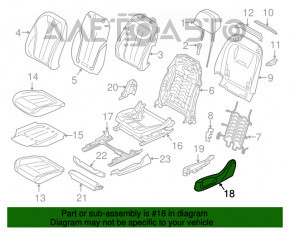 Capac lateral scaun pasager dreapta BMW 5 G30 17-23 negru