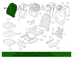 Tapiterie scaun pasager BMW 5 G30 17-23 piele maro, cu încălzire