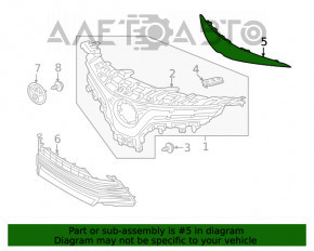 Grila radiatorului superioara Toyota Camry V70 21- LE\XLE