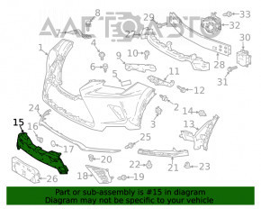 Suport grilă radiator Lexus NX300 18-21 F-sport