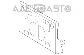 Площадка номерного знака передняя Lexus RX350 RX450h 13-15 рест, структура