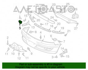 Suportul pentru bara de protecție față dreapta pentru Lexus GX470 03-09