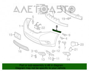 Suportul pentru bara de protecție față dreapta Toyota Sienna 11-20