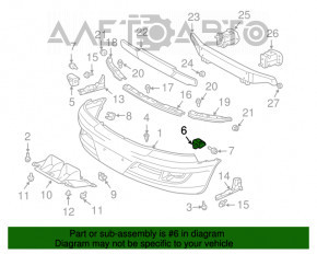 Крепление переднего бампера левое Lexus GX470 03-09 OEM