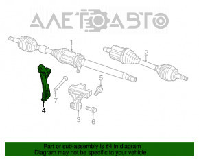 Suport de fixare a semiaxului Jeep Cherokee KL 14-18 3.2 FWD