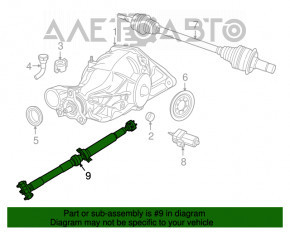 Arborele cardanic pentru Dodge Durango 11- 5.7 AWD