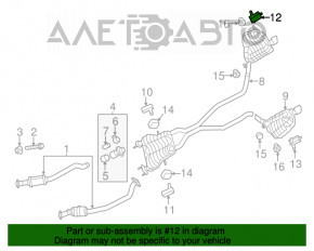 Suport de evacuare cu baie de ulei spate dreapta pentru Jeep Grand Cherokee WK2 11-21 3.6