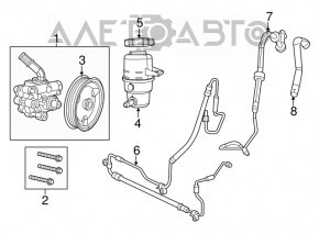 Rezervor servodirecție Dodge Durango 11-15 nou original OEM