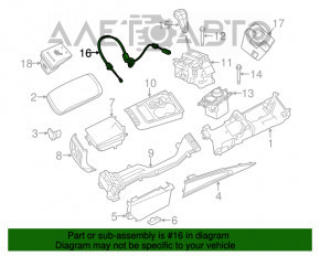 Cablu de schimbare a treptelor de viteze pentru cutia de viteze automata a modelului Dodge Durango 11-13, cu 6 trepte.