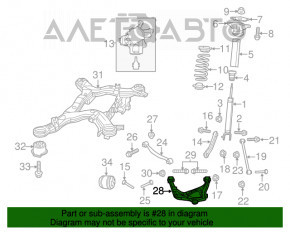 Рычаг нижний под пружину задний правый Dodge Durango 11-13