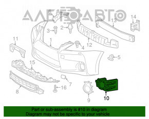 Suportul drept pentru farul de ceață pentru Lexus CT200h 11-13 pre-restilizare, nou, marca TW, neoriginal