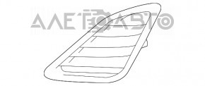 Capacul farului de ceata dreapta Toyota Camry v50 12-14 usa LE, zgarietura